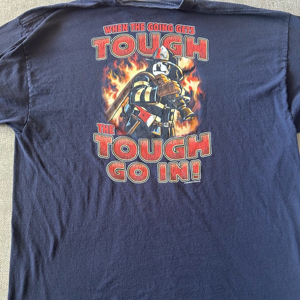 Big Dogs Tough Go In Fireman T-Shirt Men’s XL